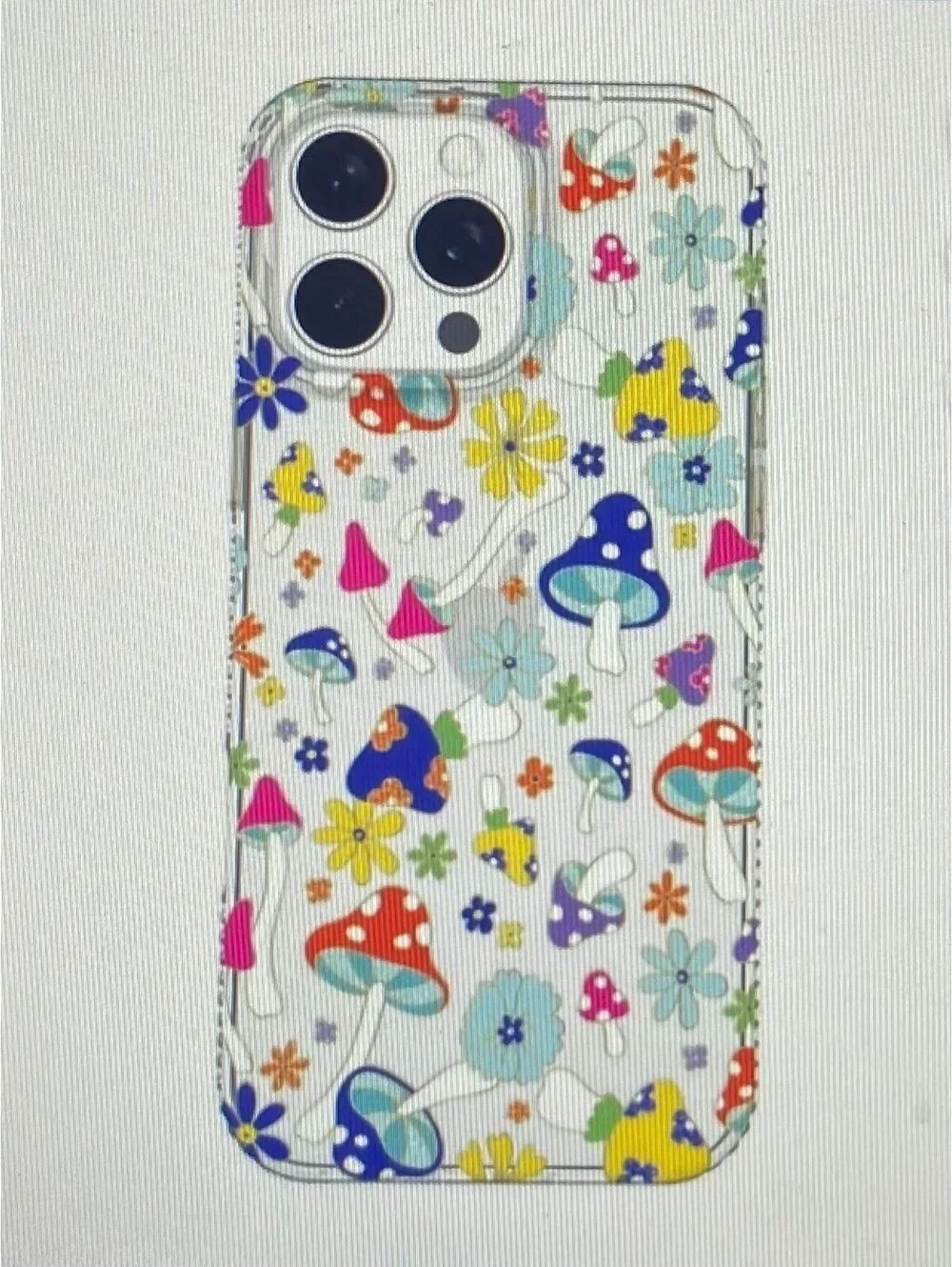 Onn Phone Case for iPhone 16 Pro Multicolor Mushroom